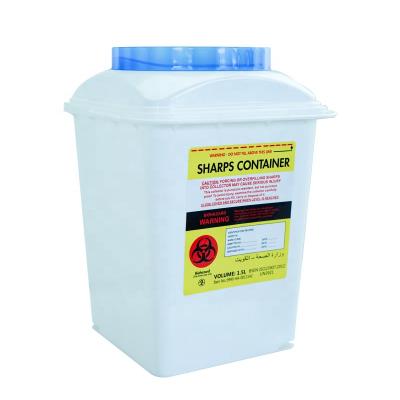 China Hot Selling Yellow USA Market 3L Medical Disposable Waste Bin Sharps Container For Syringes for sale