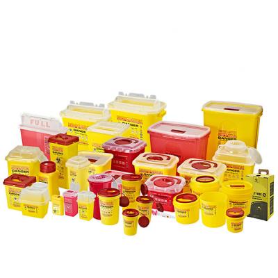 中国 Disposable PP (Polypropylene) UN3291 23L Barrel Needles Sharps Medical Waste Container With CE Certificate 販売のため