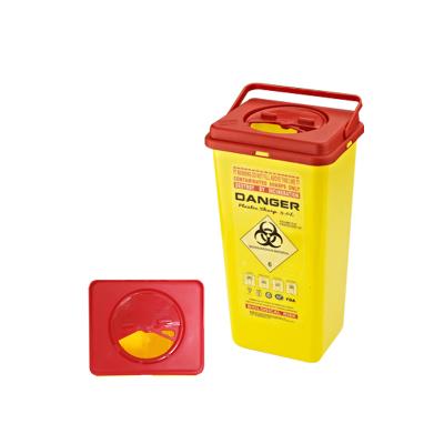 China 5L Yellow PP Medical Waste Disposable Sharp Container With Handle zu verkaufen