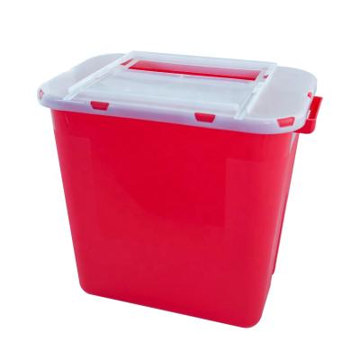 中国 Disposal US Market 2 Gallon One Hand Use Medical Yellow Disposable Sharps Container For Hospital / Clinic / Lab 販売のため