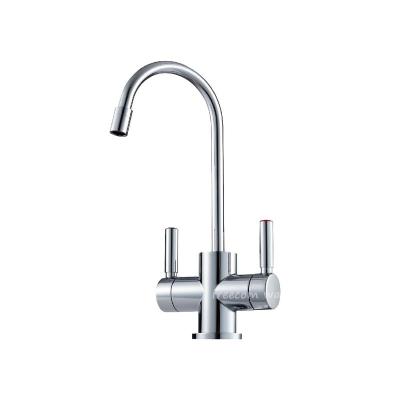 China 2 Handle Hot And Cold Filtered Hot And Cold Water Faucet Kitchen Faucet Auto-return Smart Kitchen Faucet for sale