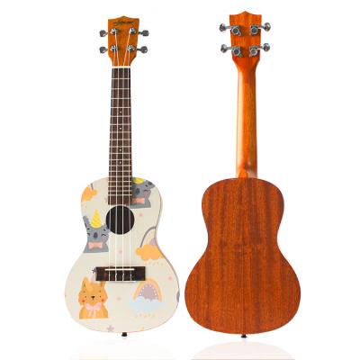 China JENSON Guitar Ukulele Factory Customizable Model Customizable High Quality Cheap Acoustic Ukulele 23 Inch for sale