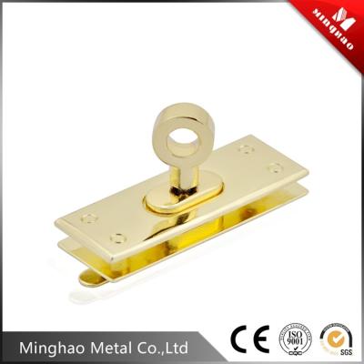 China New style gold handbag square turn lock for bag parts,15.4*12.18mm turn lock for sale