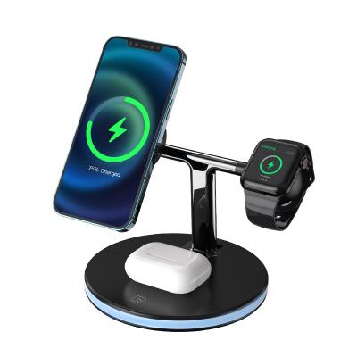 China Hot Selling Wireless Charger J980 15W Magnetic Y-type Wireless Charger Dock Station For iPhone 12 Pro Phone Max Fast Charging for sale