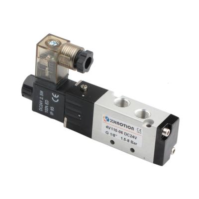 China General XHnotion 4V110 5 Way 2 Position Control Valve Directional Control Single Head Direct Acting Solenoid Valve for sale