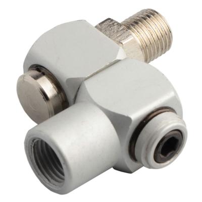 China Aluminum Air Swivel Air Hose Fittings, 1/4-Inch NPT Portable 360 ​​Degree Swivel Air Hose Connector Swivel Air Tool Adapter for sale