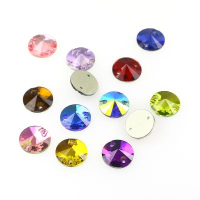 China Wholesale Flatback Nickel Free Rhinestone With Holes Sew On Crystal Beads For Garment Accessories for sale