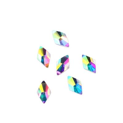 China Dongzhou Factory Wholesale Price High Quality Flatback Sew On Flatback Mirror Glass Crystal Beads For Clothes,DIY NAIL ART for sale