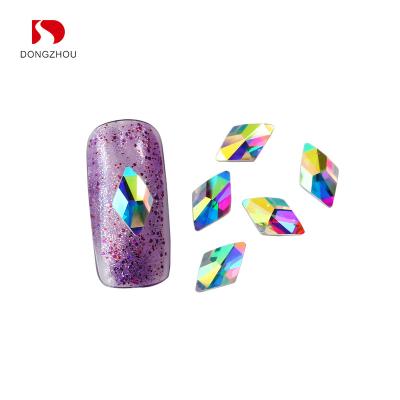 China Eco - Friendly AB Crystal Flat Back Glass Rhinestones For Nail for sale