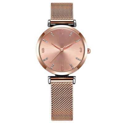 China Non-Specific Women Mesh Bracelet Watch Gold Watches Diamond for sale