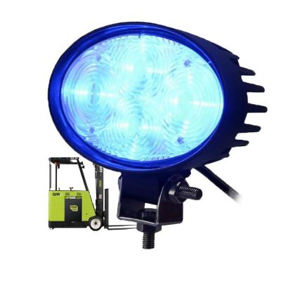 China 6 Inch Forklift Spot Light 20W 10-80V Blue Warning Warning Light For Forklift Light Pedestrian Safety CK-WO0405E-M for sale