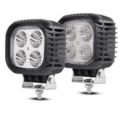 China Aluminum + PC LED Work Light 40W C REE 10W LED Square 5 Excavator LED Light Working Light LED Working Light for sale