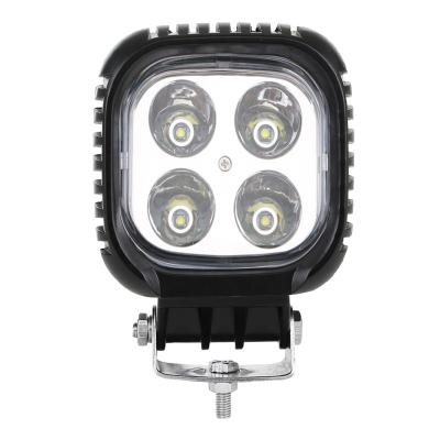 China 40W 5 Square LED Work Light Aluminum Heavy Duty 12V 24V Inch LED Work Light For Tractor Dumper Truck for sale