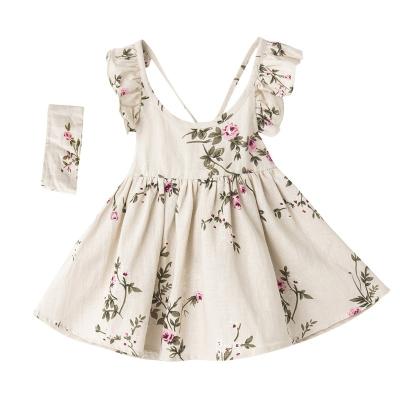 China Wholesale Washable Girls Dresses Printed 100% Cotton Vintage Girls Dresses For Girls for sale