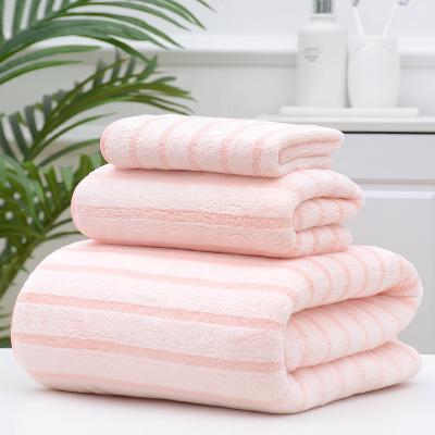 China 2022 QUICK DRY new design towel sets in gift box for hotel and home for sale