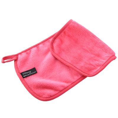 China Custom Private Label Microfiber Nano Face Wipe Cloth Washable Make Up Remover Towels for sale