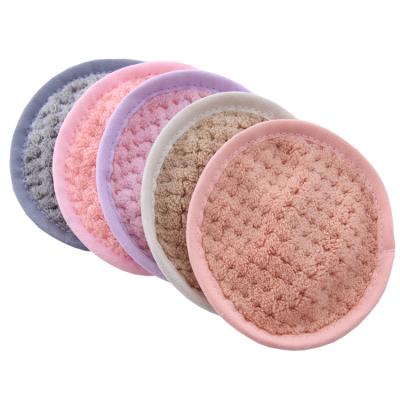 China Washable And Reusable Makeup Remover Microfiber Eye Cleaning Travel Face Pads for sale