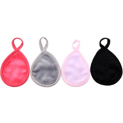 China Custom Face Color Edge Microfiber Makeup Seam Pad for sale