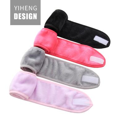 China European and American style cosmetic face wash make up soft microfiber head band turban makeup spa yoga bath hair band for sale