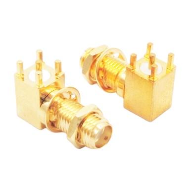 China Network & Wireless Communications & Detection& High Quality Golden Waterproof PCB Mount Sma-KWE Antenna Jack 50M Connector H20.01mm Sma RF Connector Sma Rf Measuring Instruments For Antenna for sale