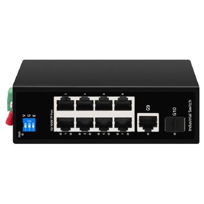 China Einfach zu installierender 8-Port-Industrial Ethernet/Netzwerk-Switch für DIN-Schienenwandmontage zu verkaufen