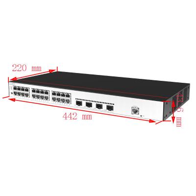 中国 24ポート ギガビット管理スイッチ S5735-L24T4S-A-V2 層 3 VLAN サポート 4 SFP アップリンク 販売のため