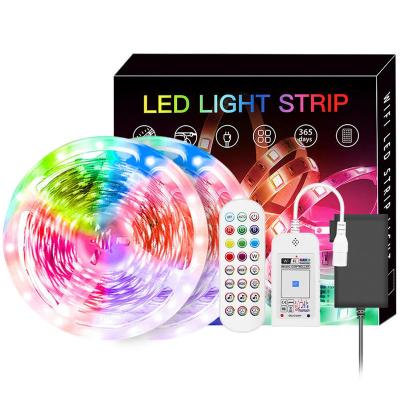 China PCB+Copper+LED Chip Led Lights for Bedroom 100ft (2 Rolls of 50ft) Music Sync Color Changing LED Strip Lights with Remote and App Control 5050 RGB for sale