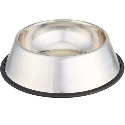 China Sustainable durable stainless steel food bowl for puppies, dogs, cats, or kittens for sale