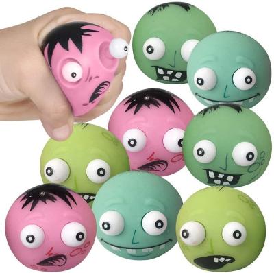 China Cute Amazon Hot Sale Zombies Pop Out Eyes Halloween Products Funny Education Fidgets Toys for sale