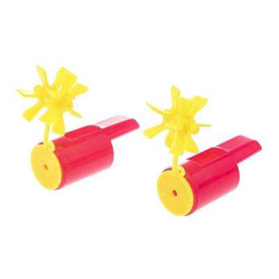 China Classic Amazon Hot Sale Plastic Windmill Shaped Whistle Fun Toys For Children for sale