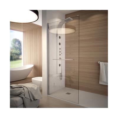 China Wholesale Modern Custom Made Luxury Hotel Tempered Glass Free Standing Bathroom Shower Enclosure for sale