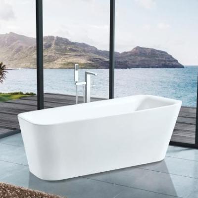 China Modern Acrylic 1700mm Center Drain Freestanding Bathtub in 5005 White for sale