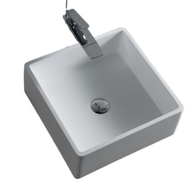 China Easy Clean Normal Rectangular Coat Wash Gel Solid Size Bathroom Exterior Wall Hung Basin for sale