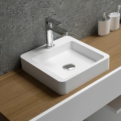 China Factory Product Small Wall Easy Clean WC Wall Hung Wash Hand Basin Solid Surface for sale