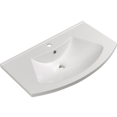 China Modern Resin Stone Sided Cabinet Hand Wash Basin for sale