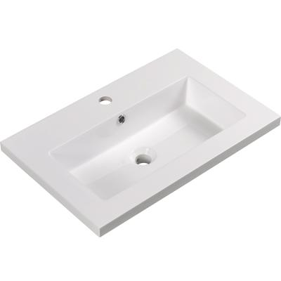 China Modern Resin Stone Sided Cabinet Hand Wash Basin for sale