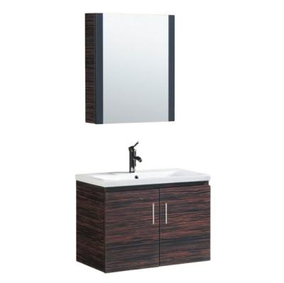 China DOMO Modern Solid Wood Bathroom Corner Cabinet With Mirror N014 for sale