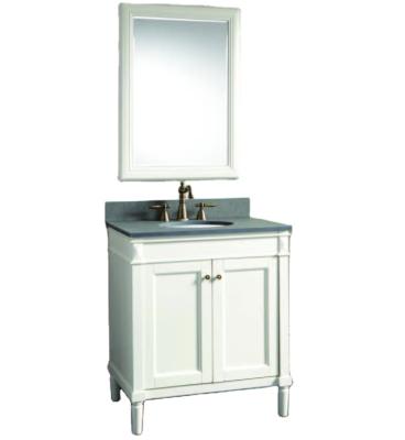 China Modern DOMO Washroom Basin Cabinet Bathroom Vanity With White Paint DM-301 for sale