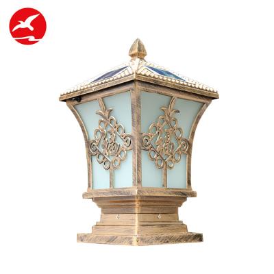 China Die Cast Aluminum Flyinglighting Fixture Led Ball Solar Door Safe Pillar Light for sale