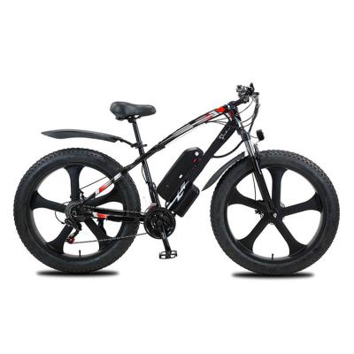 Cina 26 inch 13ah lithium battery electric fat bike 1000w electric bike fat tyre 48v in vendita