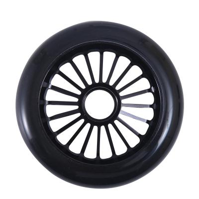 China High Rebound PU Wheels CNC Anodized Aluminum Electric Scooter Accessories Wheels Customized by China Manufacturer Precision for sale