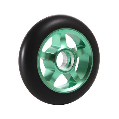 China High Rebound PU Wheels New Colorful Scooter Wheels Alloy ABEC-7 ABEC-9 Hollow Adult High Rebound PU Wheels for sale