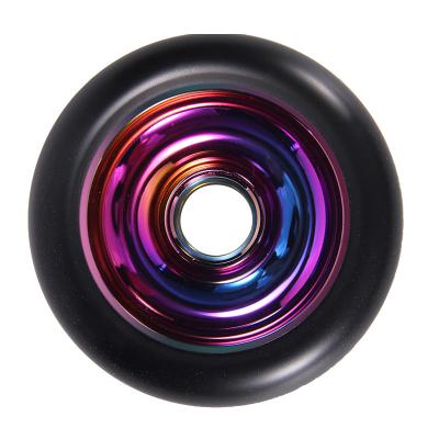 China High Rebound PU Wheels New Design Professional Scooter Parts Colored Adult Scooter Accessories Wheels for sale