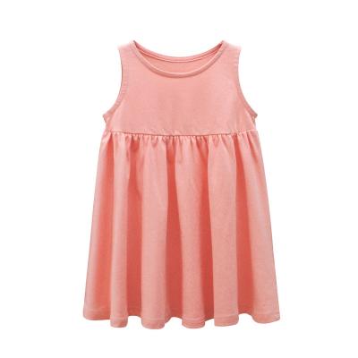 China Wholesale Breathable Toddler Summer Cotton Sleeveless Princess Dress Babies for sale