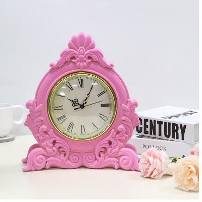 China Nordic Europe Popular Design Desk Clock Redeco Assembling Wall Clocks Resin Cheap Clock For Home Decor for sale