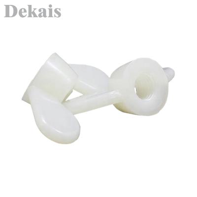 China Mining In Stock High Quality White Black Plastic Polyamide Nylon Wing Nut PA66 Wing Nut for sale