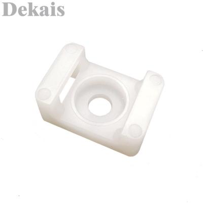 China Dekaishi direct thickening cable tie HC-5 saddle cable rack mount cable tie mount nylon base firmly for sale