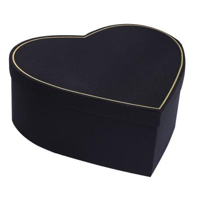 China Recycled Materials Custom Heart Shape Foldable Luxury Rigid Paper Packaging Gift Box for sale