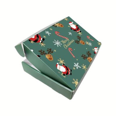 China Flat Materials Christmas Gift Packing Box Color Gift Box Recycled Toy Creative Packing Box For Foreign Trade Export for sale