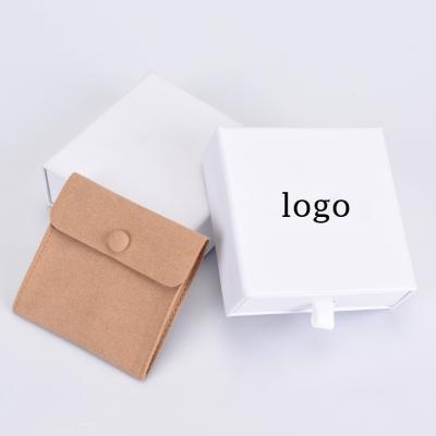 China Recyclable Velvet Rose Rectangle Box Schmuck Packaging Jewelry Boxes Ring Earrings Bracelet Drawer Custom With Logo for sale